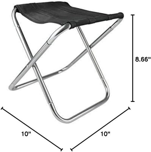 Rayeeley Portable Folding Stool, Tiny Lightweight Camping Stool Chair with Carry Bag for Adults Outdoor Camping Fishing