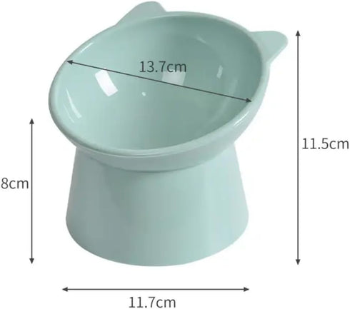 3pcs Elevated cat bowls,Raised Cat Feeding Bowls with Stand,Anti Vomit Cat Food Bowl,Cat Feeder Food Water Bowl Cat Dishes 15° Tilted Raised Cat Feeder