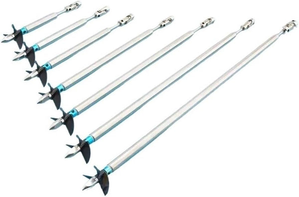AmnPtr Fit for RC Boat 4mm Axle Drive Shaft + Three-Leaf Screw +