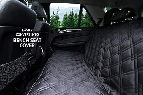 58"x56" Hammock Bulldogology Dog Car Seat Cover for Back Seat Waterproof Pet Seat Cover SUV - Seat Cover for Dogs