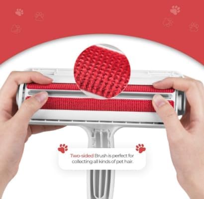 D Fluff Magnet Pet Hair Remover - Reusable Lint Roller for Furniture, Couch, Carpet, Clothing & Bedding