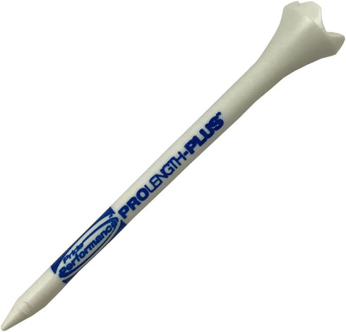 Pride PTS Plastic Golf Tees, 30 Count, 3 1/4 Inch, Striped for Height Consistency