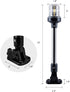 White LED Fold Down Boat Stern Light, Boat Anchor Light for Fishing and Pontoon Boat (12")