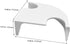 BESPORTBLE Aquarium Corner Hideout Cave with Two Holes Fish and Shrimp Shelter Small White Fish Tank Shelter