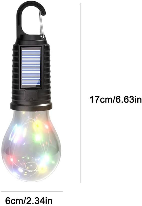 Generic Light,3 Bulb,for Solar Rechargeable Hooked Camping Light Modes Adjustable LED Solar Camping Lights,Portable