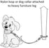 Dog Training Tie Out Cable, 3 Ft Chew Proof Cable for Potty Training, Jumping, and Destructive Chewing (Tie-Down with