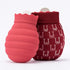 SHUOCONG Silicone Hot Water Bottle Warm Palace Hand Warmers Portable Explosion-Proof Plush Baby Students Bag(B Grey L)