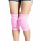 Soft Kneepads Cotton Volleyball Tennis, 1 Pair, Women Pole Dance Yoga Knee Protector Guards (Pink, L)