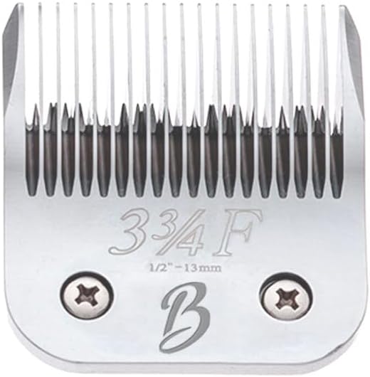 Detachable A Series 3 3/4 Blade Dog Grooming - Cut Length 1/2", Japanese Carbonized Steel, Compatible A5