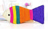 Meco Cat Scratch Pad, Creative Fish Shaped Claw Scratcher Toy with Hanging Rope for Wall or Floor Use