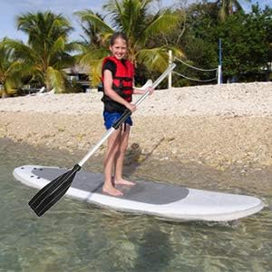 Kayak Paddle, 2Pcs Aluminium Alloy Detachable Lightweight - Ribbed Blade Kayak Paddles with Round Grip