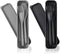 Large Reusable Utensils Set with Case, 2 Sets Portable Cutlery for Adults, Travel Fork Spoon Knife (Grey, Black)