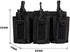 Triple Mag Pouch Open-Top Rifle and Pistol Magazine Pouches for M4 M16 AK Military Gear