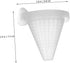3pcs SHOWERORO Aquarium Red Worm Feeding Cups with Suction Cups Small Cone Feeder for Fish Tank Automatic Fish Feeder