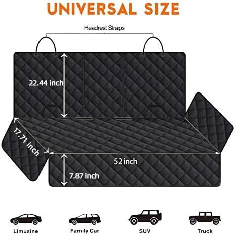 Dog Car Seat Cover for Back Seat, Waterproof Pet Cover for Dogs, Scratch Proof Nonslip Durable Protector for Cars