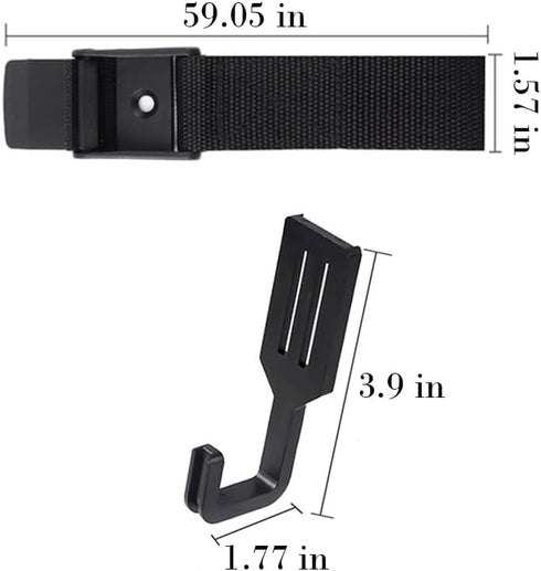 Treestand Strap Gear Hangers - Multi Hook Accessory Holder for Hunting Equipment