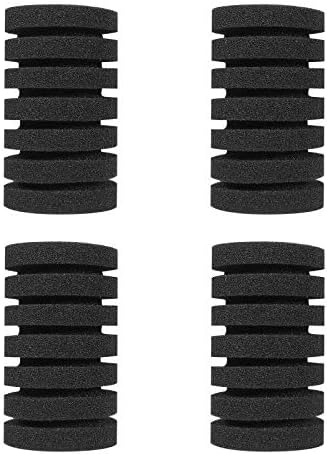 UPETTOOLS Aquarium Biochemical Sponge Filter, Ultra Quiet Air Pump Bio Sponge Fish Tank Foam Filter with Media Balls