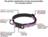 HALTI Comfort Collar - Nylon and Neoprene-Padded Dog Collar, Reflective, Easy to Fit, Large Dogs (Size L, Purple)