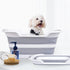 CYGNE Dog Bath Tub | Collapsible Bathtub with Water Drain Plug | Portable Foldable Design for Pet Puppy Small Dogs