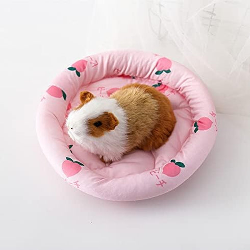 XAGMODSHN Summer Chinchilla Guinea Pig Bed Round Cushion Sleep Pad Cool Mat for Squirrel Bunny Golden Bear Sugar Glider