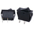 Twidec 5Pcs Rocker Switch 2 Pins 2 Position ON/Off AC 15A/125V 20A/12VDC SPST Car Boat Black Toggle Switch