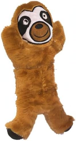 5 Pack 12'' Jalousie Dog Toys Assortment - Plush Squeaky Toys for Medium to Large Breeds - Raccoon, Elk, Hippo, Fox