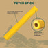 Hound2O Dog Chew Toys - Fetch Stick, Yellow - Tough, Engaging, Interactive Toy for All Breeds, Durable Non-Toxic