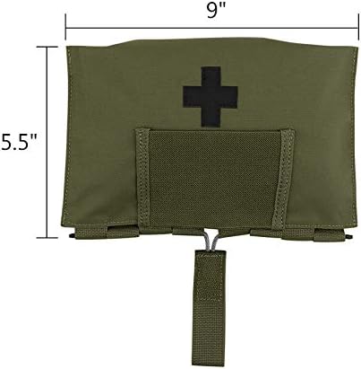 KRYDEX Tactical Blow Out Kit Bag Medical Pouch IFAK Pouch with MOLLE and Belt Loop