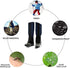 Luwint Waterproof Kids Leg Boot Gaiters - Children Hiking Hunting Climbing Protective Gear for 6-12 Yrs Old