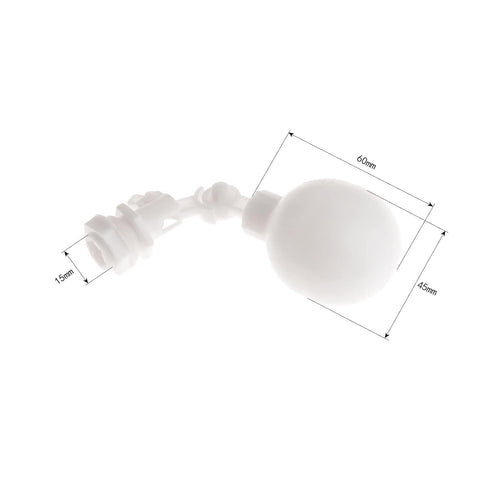 1/4" Plastic Float Valve for Auto Fill Liquid Level Control in Aquarium Water Tank