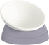 Adjustable Elevated Cat Food Bowls, Anti-Slip and Anti-Noise Raised Cat Dish Protecting Pet’s Spine, Thickened Plastic