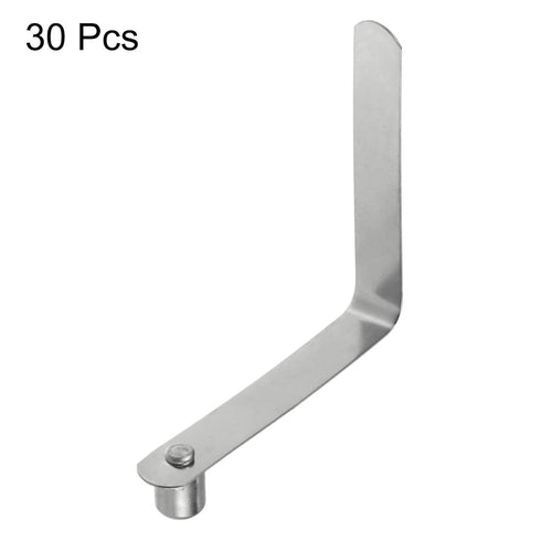 HARFINGTON 30pcs Single Button Kayak Paddle Snap Spring Clip, 9x12x55mm, 65Mn Spring Steel for Camping