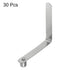 HARFINGTON 30pcs Single Button Kayak Paddle Snap Spring Clip, 9x12x55mm, 65Mn Spring Steel for Camping