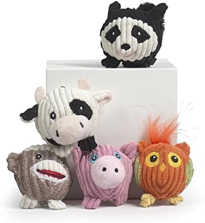 HuggleHounds Wee Balls Plush Dog Toy (5 Pack)