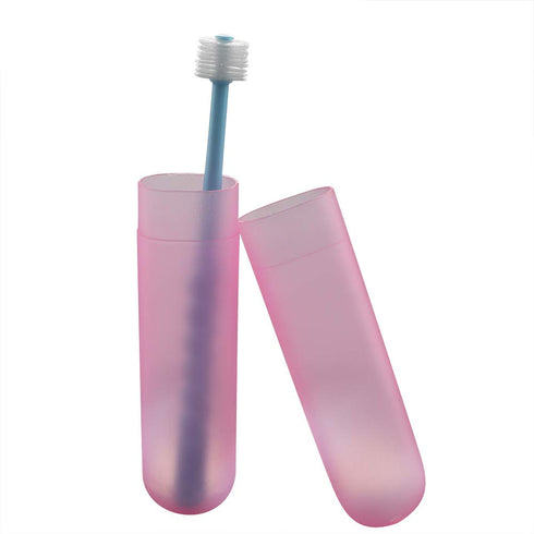 VTurboWay 2 Pack 360-Degree Pet Toothbrush for Puppy, Small Dog and Cat, Colors May Vary