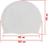 Swim Cap Swimming Cap Pure White Swim Cap for Men Women of Short Hair Silicone Swim Hat Swimming Hat for Youth Adult by JueDi