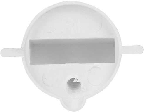 Surf Fin Plug, 6pcs Black/White Plastic Cup Plug for Surfboard Round Surf Fin Plug & Screw Key (White)