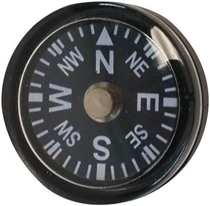 Treasure Gurus 3" Keychain Flint Magnesium Fire Starter Block with Compass, Outdoor Emergency Survival Tool