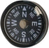 Treasure Gurus 3" Keychain Flint Magnesium Fire Starter Block with Compass, Outdoor Emergency Survival Tool