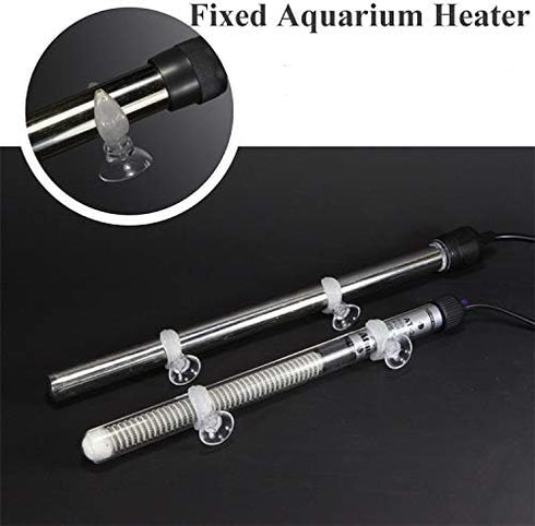 Aquarium Heater Clip Holder, Aquarium Tube Clip Suction Cup Clip, 4 Pieces (Clip Inner diam: 0.69")