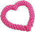 Essivox Pink Love Heart Shaped Dog Chew Rope Toy, Interactive Dental Puppy Tool for Heavy Chewers