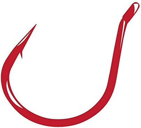 Gamakatsu Finesse Wide Gap Hook, Pack of 25 (Red, Size 1)