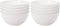 Generic 4/8pcs Vertical Grain Bowl Reusable Household Plastic Anti-drop Rice Outdoor Camping Meal(8pcs-White)