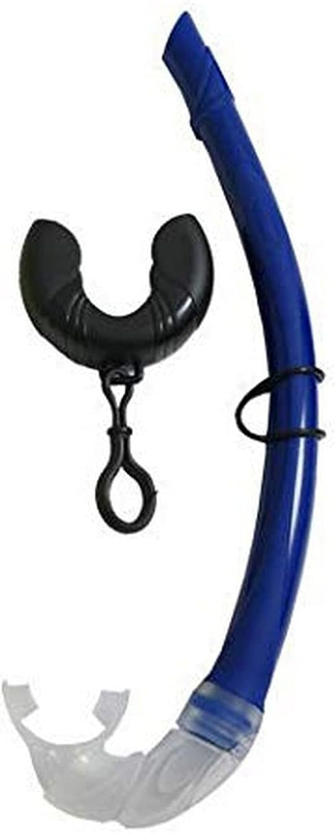 Scuba Choice Silicone Roll-up Nautilus Snorkel, Compact 15" Flexible Snorkel with Storage Case