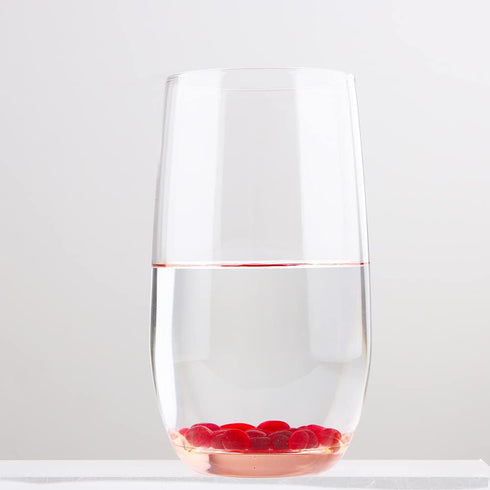 VTurboWay 150 Pack Red Glass Crystal Stone, Aquarium Stone Ornament, Fish Tank Gravel Decoration