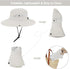 Women's Summer Sun-Hat - Ponytail Outdoor UV-Protection Mesh Wide Brim Foldable Hat with Ponytail Hole