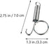10PCS Metal Finger Spring Latch Hook for Fixing Pet Cage Door for Rabbit Cages, Bunnies, Hamsters