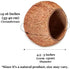 SunGrow Coconut Shell House for Gecko, Snake & Ball Python, Raw Coco Husk Pet Hiding House