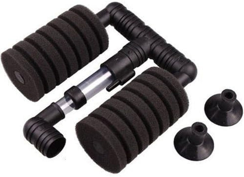 4X Dual Bio Sponge Filter for Betta Fry Aquarium, 4-Pack for Up to 30 Gallon