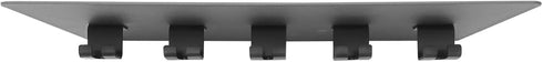 Tonal Accessories Shelf Organizer for Gym Storage Rack, Black Floating Wall Shelves with Hooks for Equipment